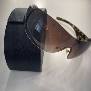 Prada Shield Sunglasses SPR 22M 2AU-6S1